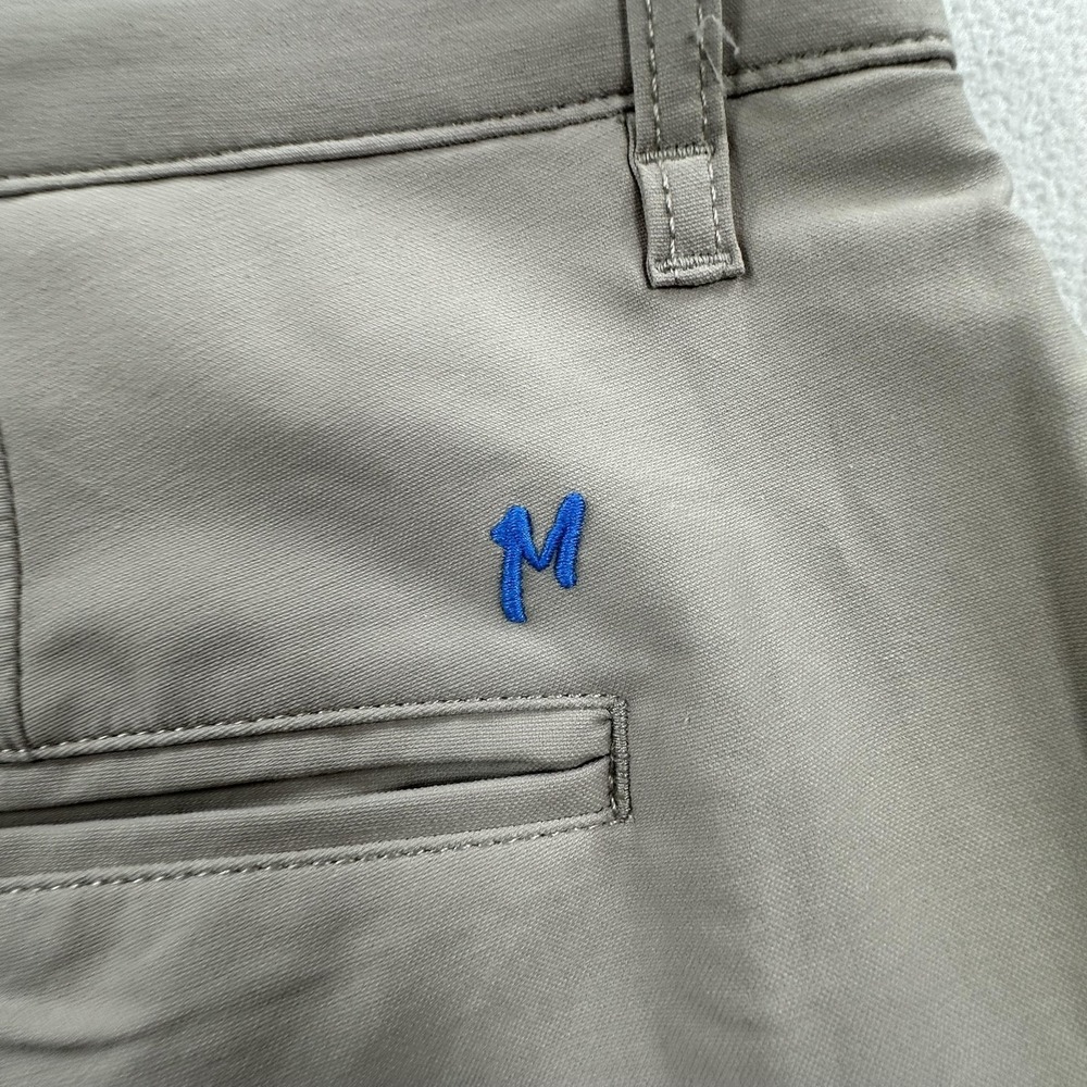 Mugsy Arnies Pants Mens 42 Beige Stretch Performance Golf Chino Khakis Office - Picture 4 of 11